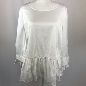 Como Vintage Scoop Neck Bell Sleeve With Tie NEW